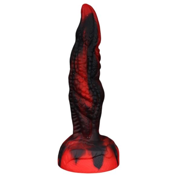 OgazR Hell Dong - Dildo rigato - 20 cm (rosso)