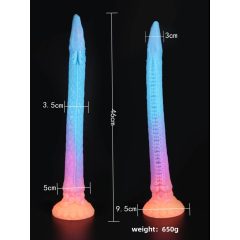   Serpente Anale Gigante Dragonico Fluorescente XXL - 47 cm (rosa)