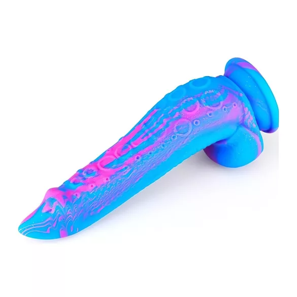 Inkipus - dildo realistico con testicoli - 18cm - silicone blu rosa