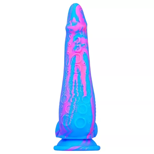 Inkipus - dildo realistico con testicoli - 18cm - silicone blu rosa