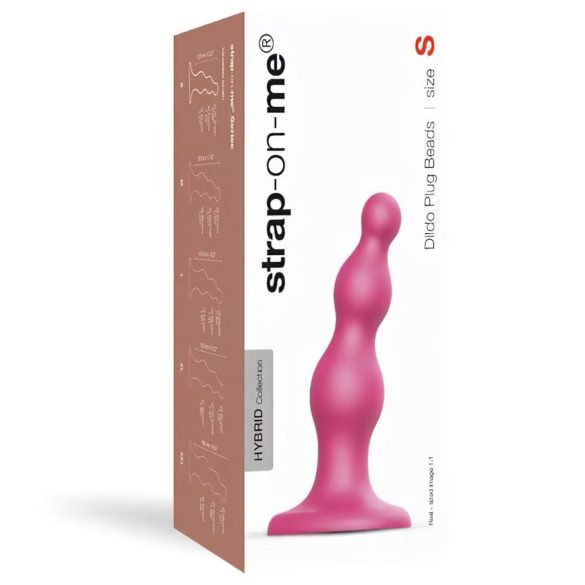 Strap-on-me Perle S - dildo perlato con ventosa (rosa)