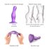 Strap-on-me Curvy L - dildo ondulato con ventosa (viola)