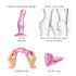 Strap-on-me Curvy S - dildo ondulato con ventosa - silicone rosa