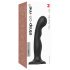 Strap-on-me P&G M - dildo curvo con ventosa (nero)