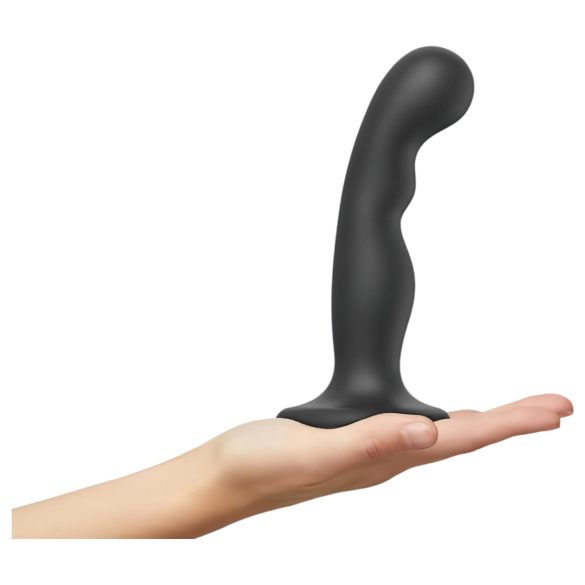 Strap-on-me P&G M - dildo curvo con ventosa (nero)
