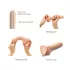 Strap-on-me S - dildo doppio strato con ventosa - colore naturale