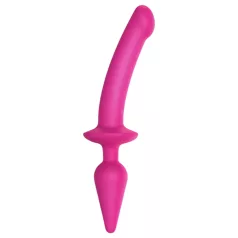   Strap-on-me Swith Semi-Realistico L - Dildo 2in1 in silicone (rosa)