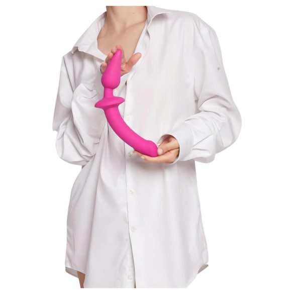 Strap-on-me Swith Semi-Realistico L - Dildo 2in1 in silicone (rosa)