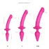 Strap-on-me Swith XXL Semi-Realistico - 2in1 Dildo (rosa)
