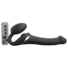   Strap-on-me - vibratore strap-on onde d’aria - M - silicone nero