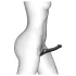 Strap-on-me - vibratore strap-on onde d’aria - M - silicone nero