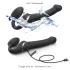 Strap-on-me - vibratore strap-on onde d’aria - M - silicone nero