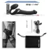 Strap-on-me - vibratore strap-on onde d’aria - M - silicone nero