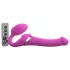 Strap-on-me M - vibratore strap-on ad onde d’aria (rosa)