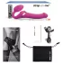 Strap-on-me M - vibratore strap-on ad onde d’aria (rosa)