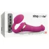 Strap-on-me M - vibratore strap-on ad onde d’aria (rosa)