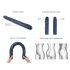 Strap-on-me - Doppio Dildo (Blu Metallico)