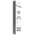Strap-on-me - Doppio Dildo (Blu Metallico)