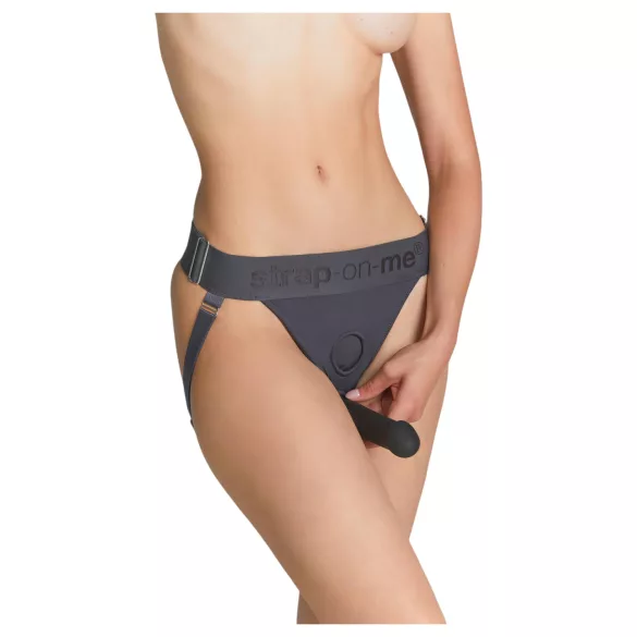 Strap-on-me - imbracatura inferiore per dildo con cinghie - XS-XXL (grigio)