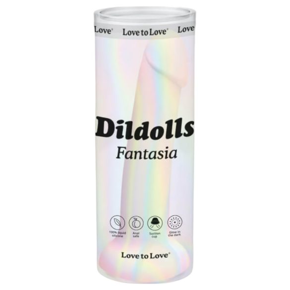 Dildolls Fantasia - Dildo in Silicone a Ventosa (a Strisce)