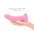 Dildolls Glitzy - dildo in silicone con ventosa (rosa)