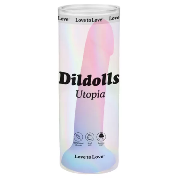 Dildolls Utopia - dildo realistico con ventosa - silicone colorato