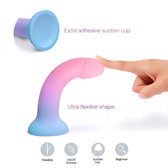 Dildolls Utopia - dildo realistico con ventosa - silicone colorato