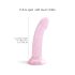 Dildolls Starlight - Dildo con ventosa e stelle (rosa)