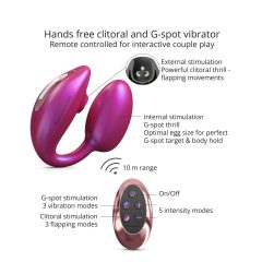   Amante Meraviglia - Vibratore per Punto G e stimolazione clitoridea (rosa metallizzato)