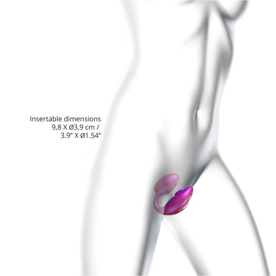 Amante Meraviglia - Vibratore per Punto G e stimolazione clitoridea (rosa metallizzato)