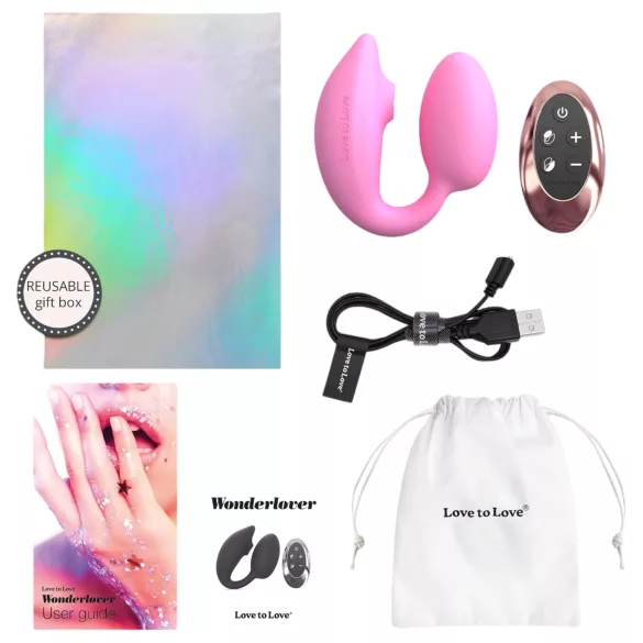 Love to Love Wonderlover - vibratore G-spot e clitorideo (rosa)