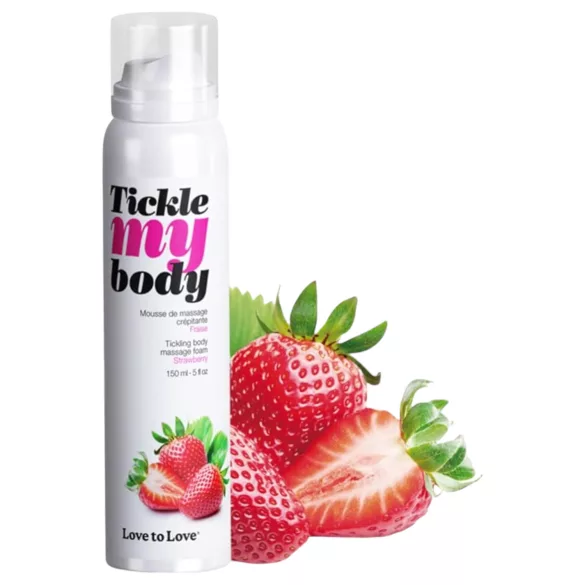Tickle my body - schiuma da massaggio - fragola - 150ml