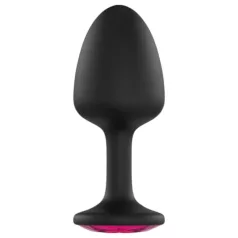 Dorcel Geisha Plug Ruby L - plug anale nero con pietra rosa