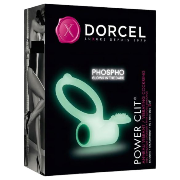 Dorcel - Anello vibrante fosforescente (bianco)