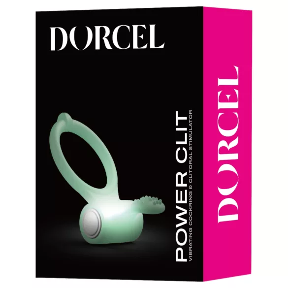 Dorcel - anello fallico vibrante fosforescente - silicone bianco