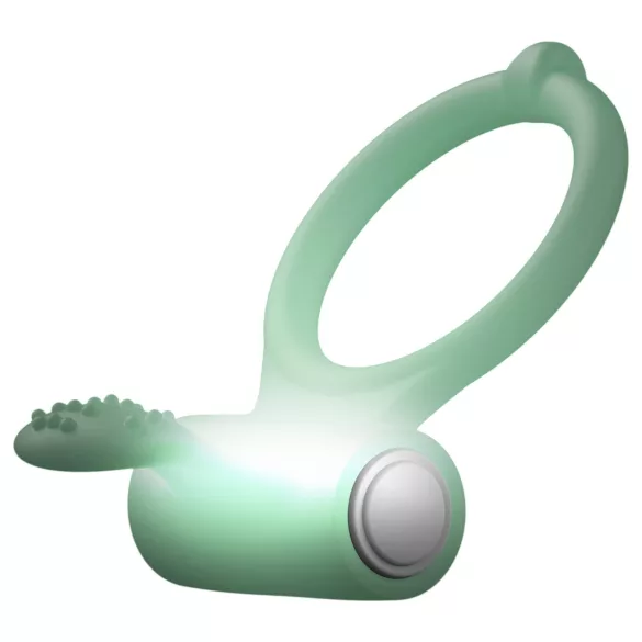 Dorcel - anello fallico vibrante fosforescente - silicone bianco