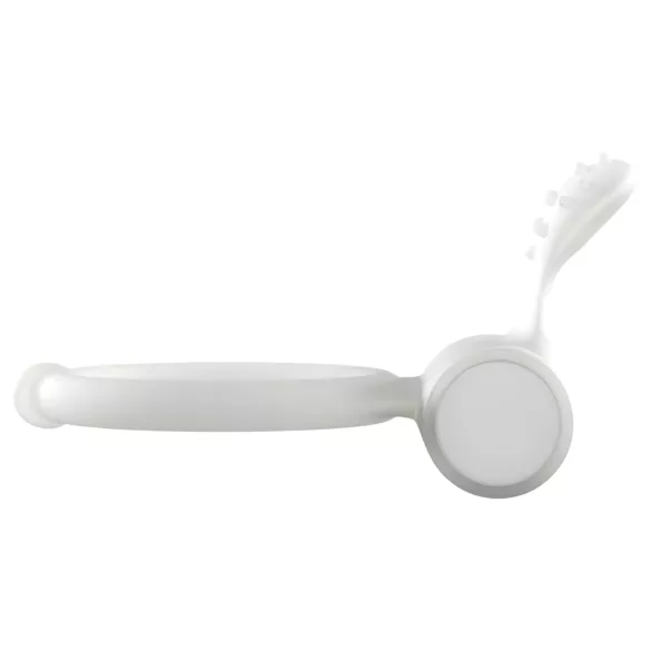Dorcel - anello fallico vibrante fosforescente - silicone bianco
