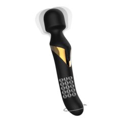   Dorcel Dual Orgasms Gold - vibratore massaggiante 2in1 ricaricabile (nero)