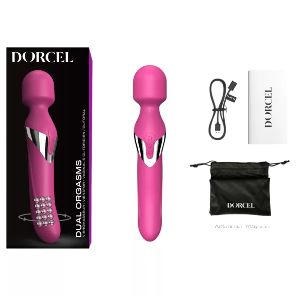 Dorcel Dual Orgasms - vibratore massaggiante 2 in 1 ricaricabile (rosa)