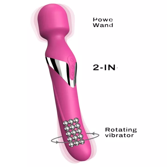 Dorcel Dual Orgasms - vibratore massaggiante 2 in 1 ricaricabile (rosa)