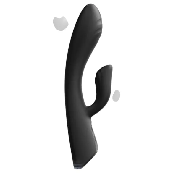 Dorcel Flexi Rabbit - vibratore riscaldante con stimolatore clitorideo (nero)
