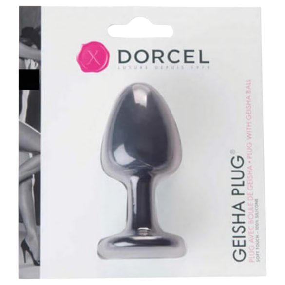 Dorcel Geisha Plug M - plug anale a sfere (nero)