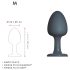 Dorcel Geisha Plug M - plug anale a sfere (nero)
