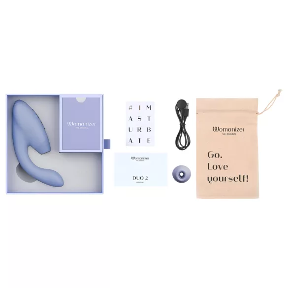 Womanizer Duo 2 - vibratore doppia stimolazione punto G e clitoride - viola