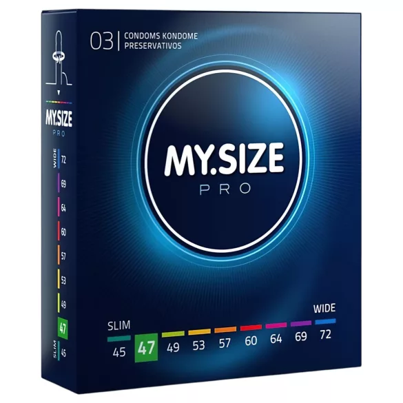 My.Size PRO - preservativi su misura - 47 mm (3 pz)