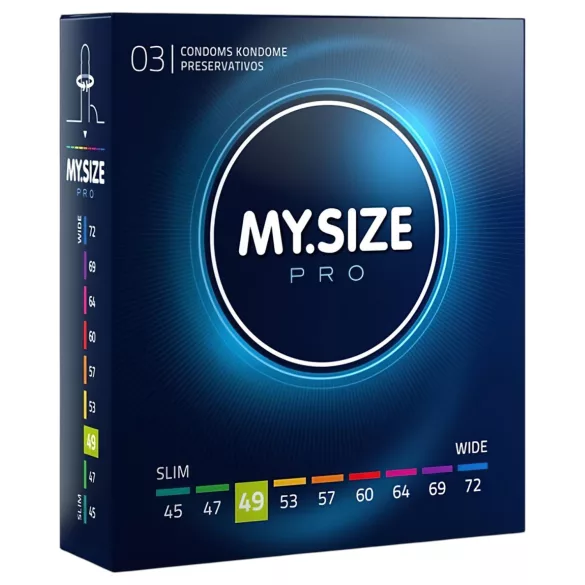 My.Size PRO - preservativi su misura - 49 mm (3 pz)