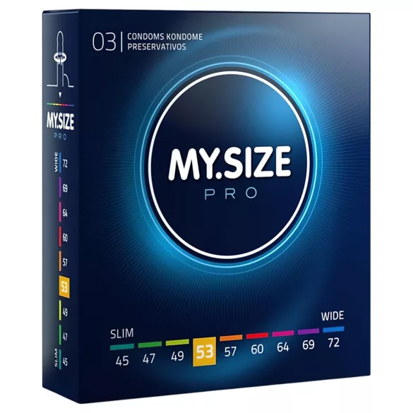 My.Size PRO - preservativi su misura - 53 mm (3 pz)