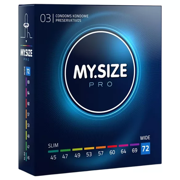 My.Size PRO - preservativi su misura - 72 mm (3 pz)