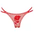Panty Rose - tanga nascosto in rosa - rosso (S-L)