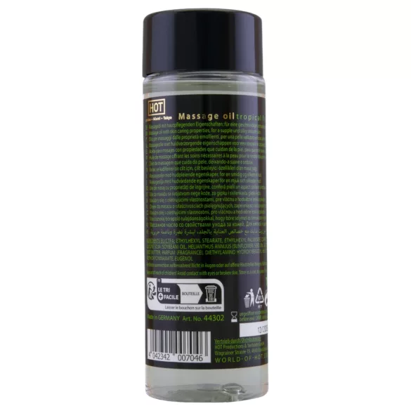 HOT - olio per massaggi idratante - frutta tropicale - 100ml